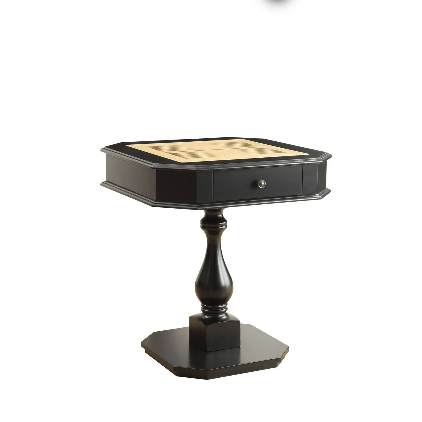 Bishop - Reversible Chess Checker Game Table With Game Tray (Chess Fingures Not Included) by Unique Piece Furniture