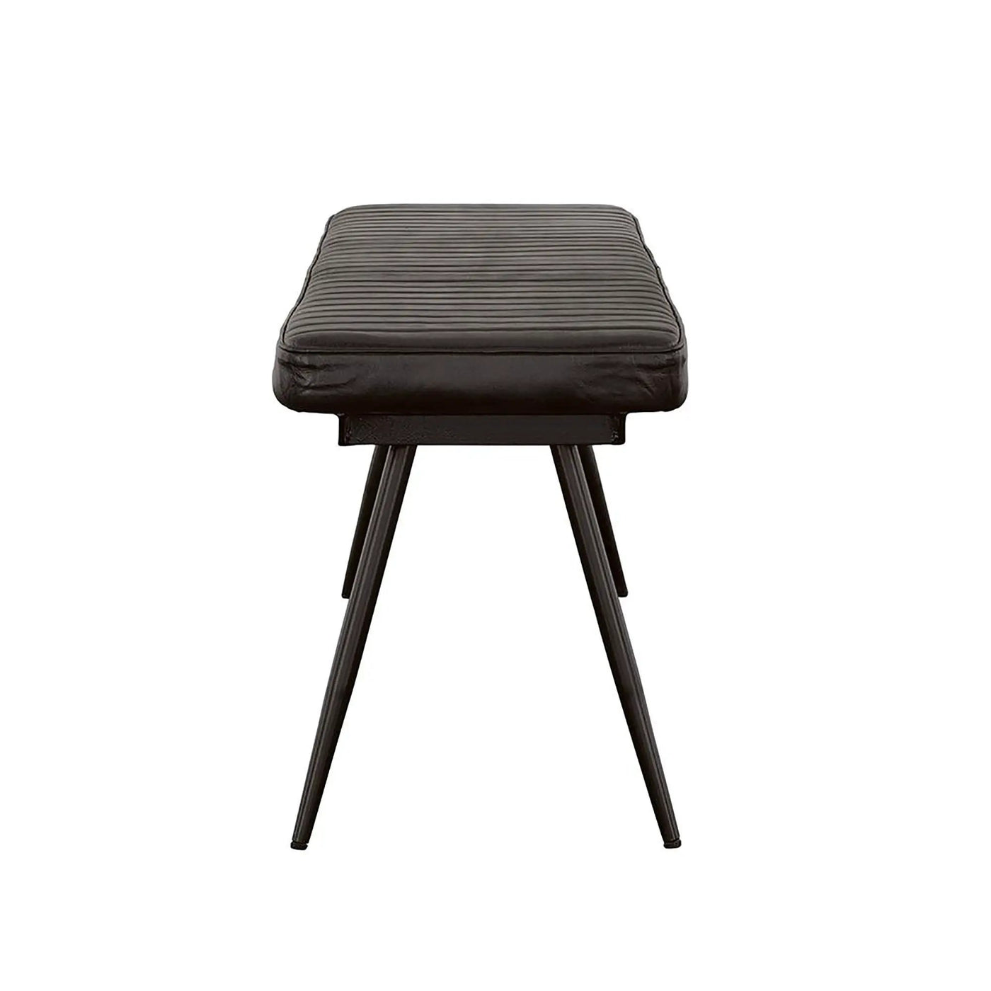 Tufted Cushion Side Bench With Tapered Legs by HouseOfZazla