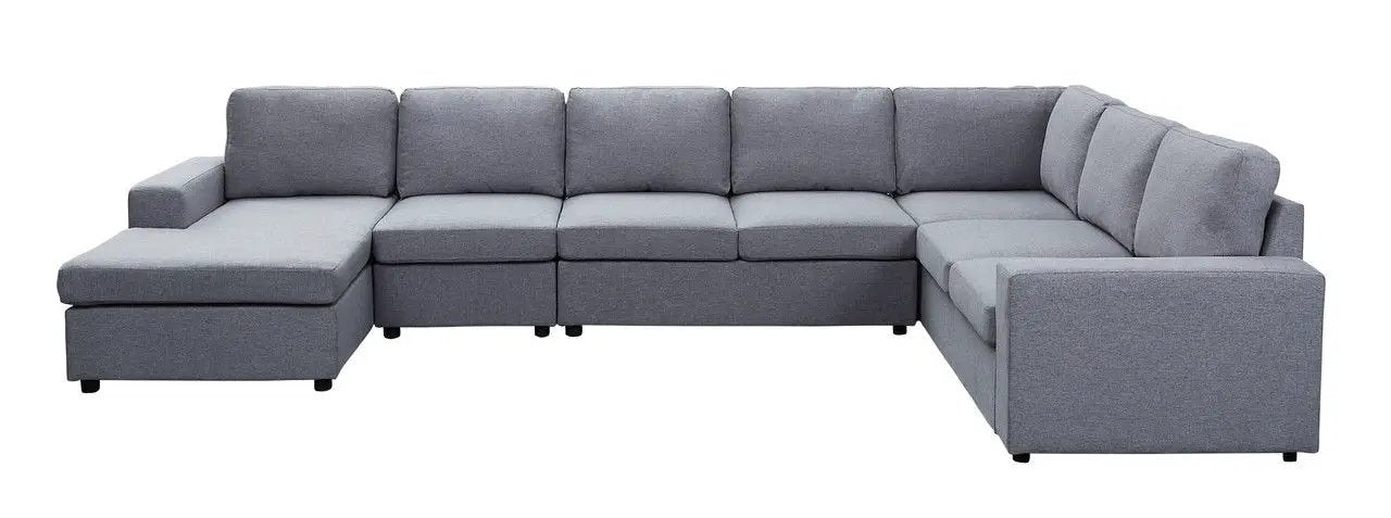Tifton - 7 Seat Reversible Modular Sectional Sofa Chaise by Unique Piece Furniture