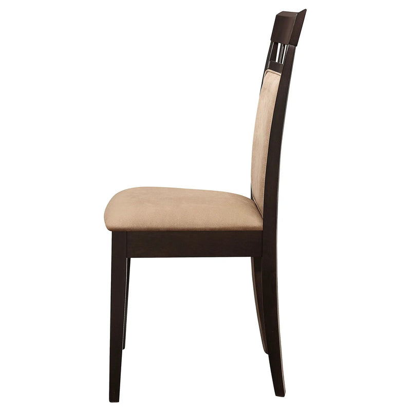 Gabriel Closed Back Dining Side Chair Cappuccino (Set of 2) by Unique Piece Furniture