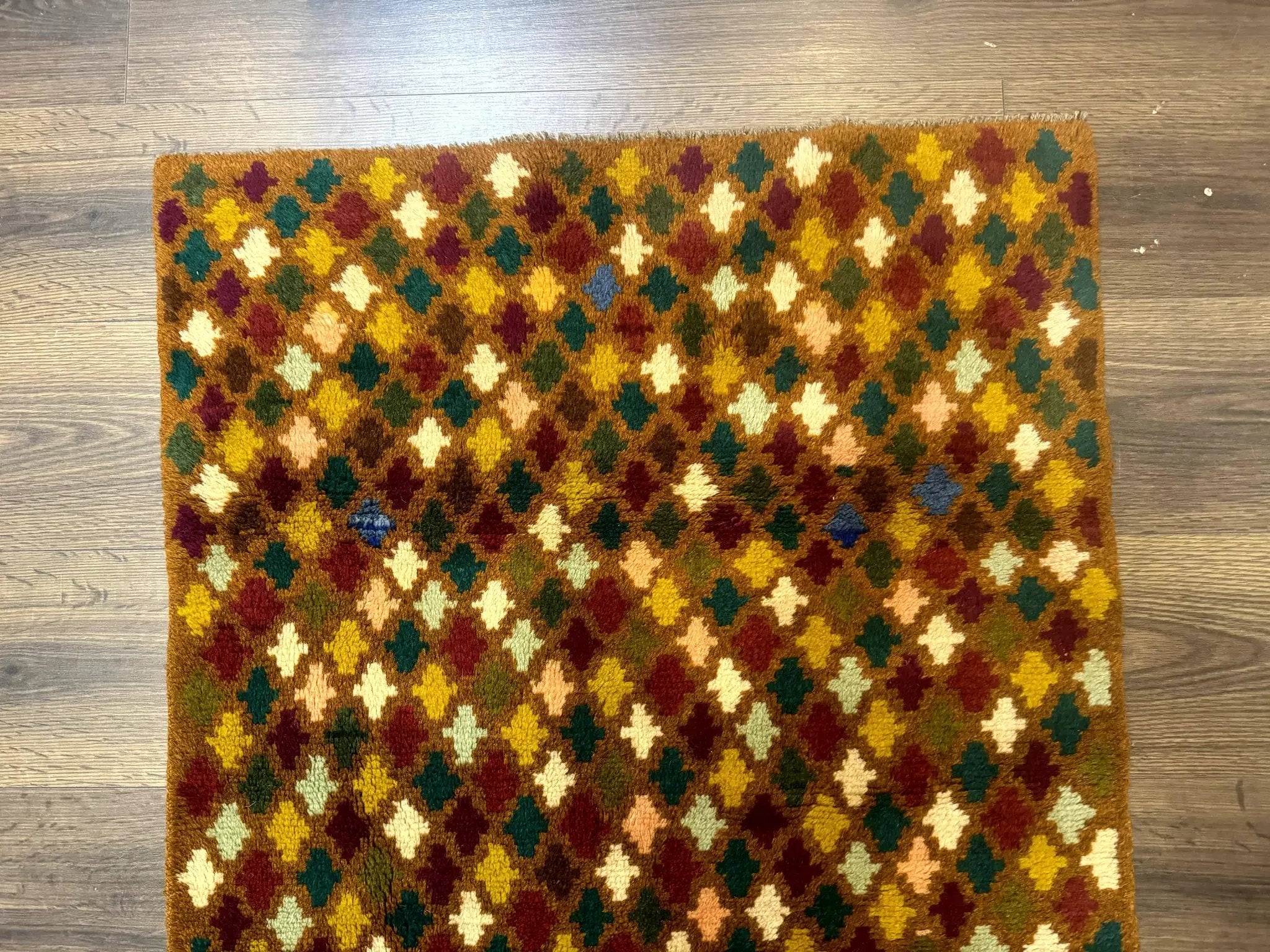Balouch Rug 3x4, Burnt-Orange, Multicolor, Afghan Rug by Jewel Rugs