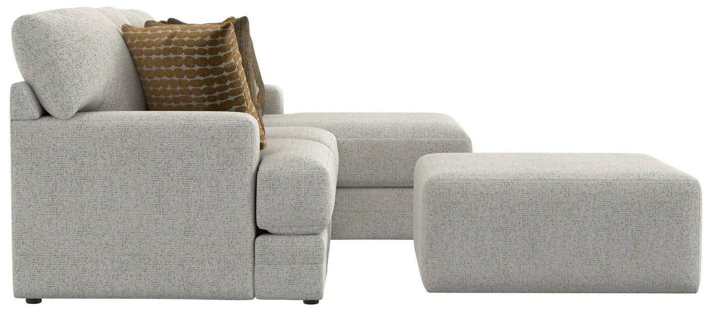 Tori - Sectional With Comfort Coil Seating, Cocktail Ottoman And Accent Pillows Included by Unique Piece Furniture