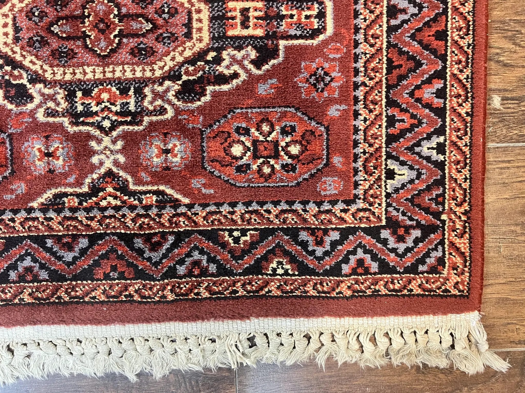 Belgium Power Loomed Runner Rug 2x9, Vintage Wool Rug for Hallway 2 x 9 ft, Red, Caucasian Persian Design, 9ft Runner by Jewel Rugs