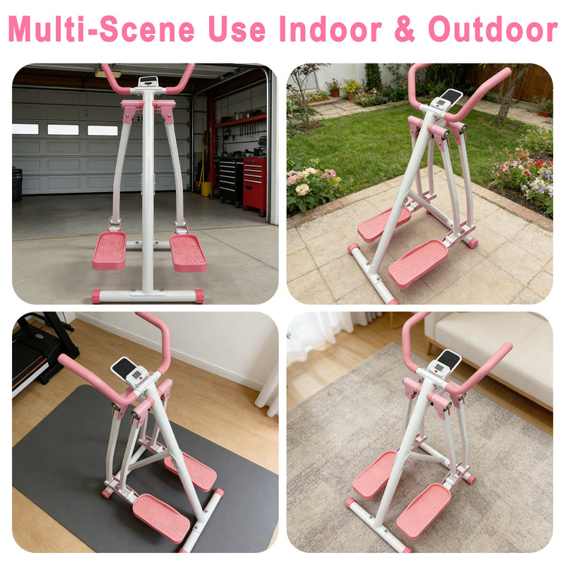 Air Walk Elliptical Machine - Foldable Cardio Cross Trainer by HouseOfZazla