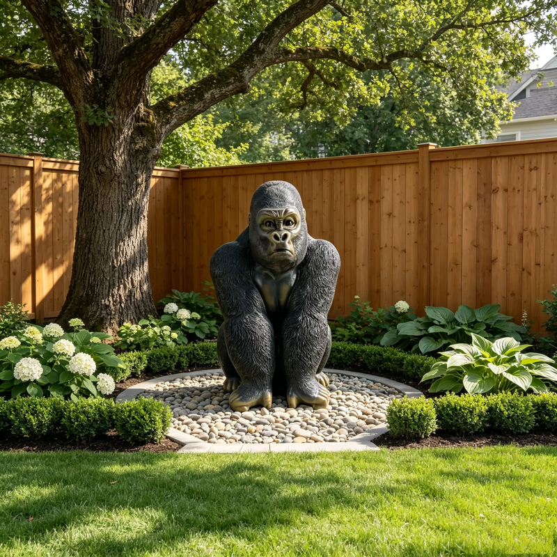 Realistic Silverback Gorilla Figurine by HouseOfZazla