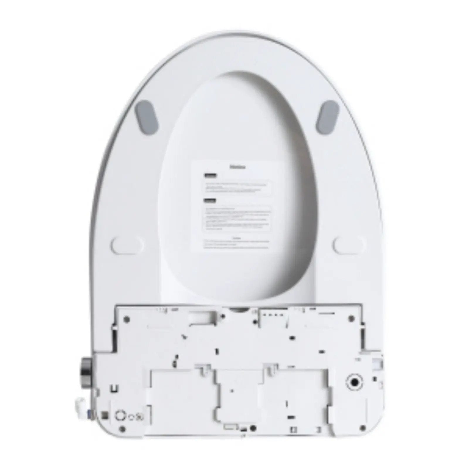 Smart Bidet Toilet Seat & Side Knob Adjustable Heated Seat With Water Temperature And Pressure Adjustment Portable Bidet - White by HouseOfZazla