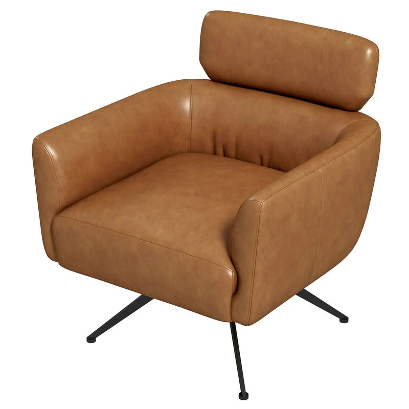 Camila Genuine Leather Lounge Chair by HouseOfZazla
