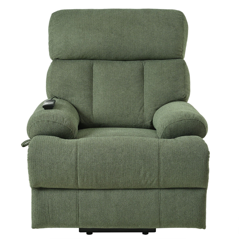 Oversized Power Lift Recliner Chai With Remote Control, Side Pocket, Spacious Seat by HouseOfZazla