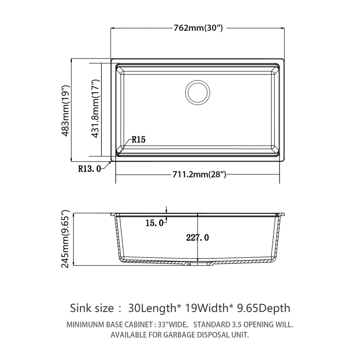 Quartz Kitchen Sink, Composite Workstation, Undermount by HouseOfZazla