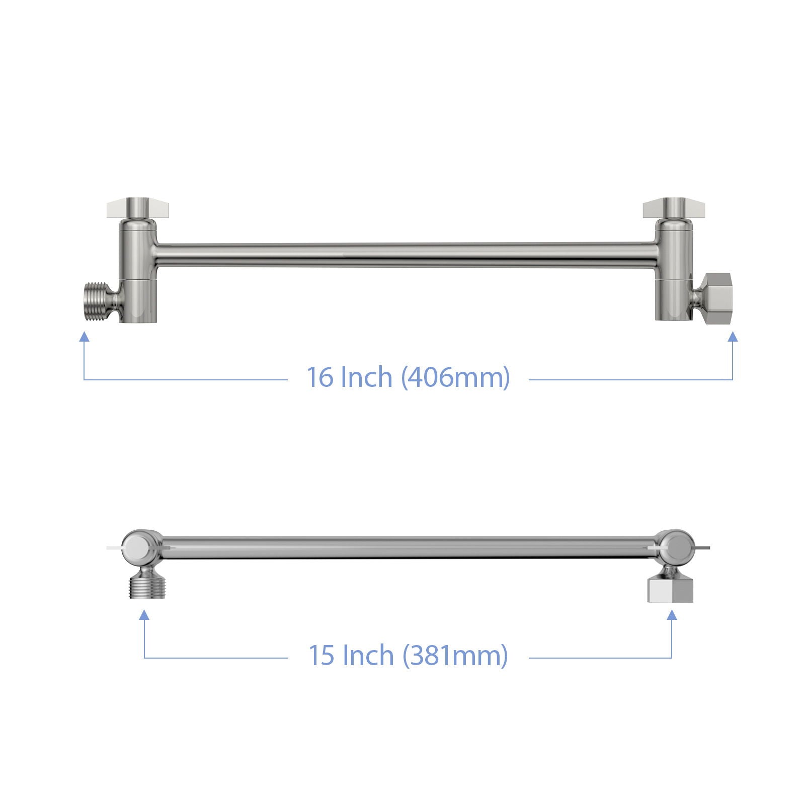 Sleek Design Stainless Steel Shower Arm Extension by HouseOfZazla