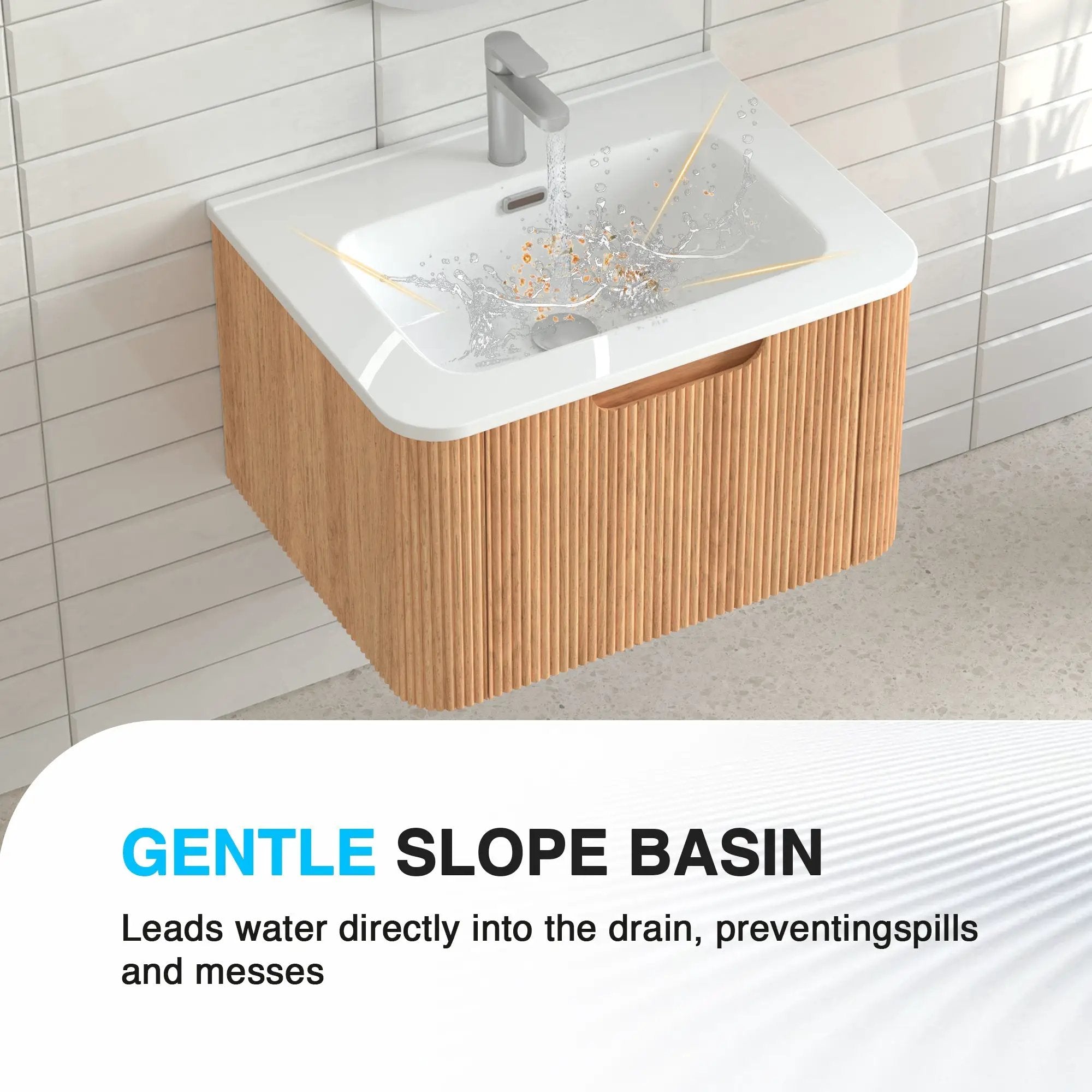 24" Wall-Mounted Floating Bathroom Vanity by HouseOfZazla