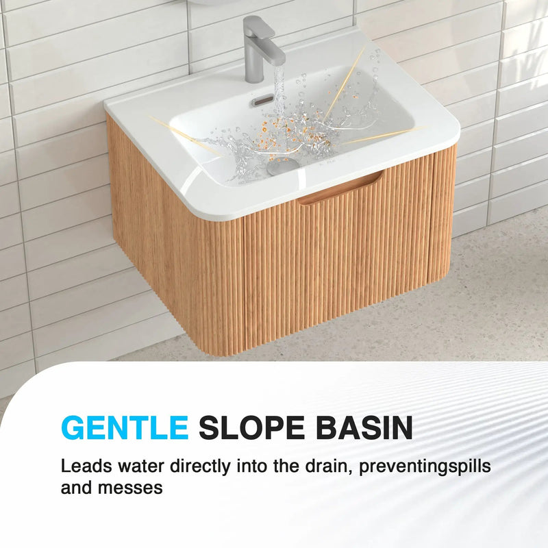 24" Wall-Mounted Floating Bathroom Vanity by HouseOfZazla