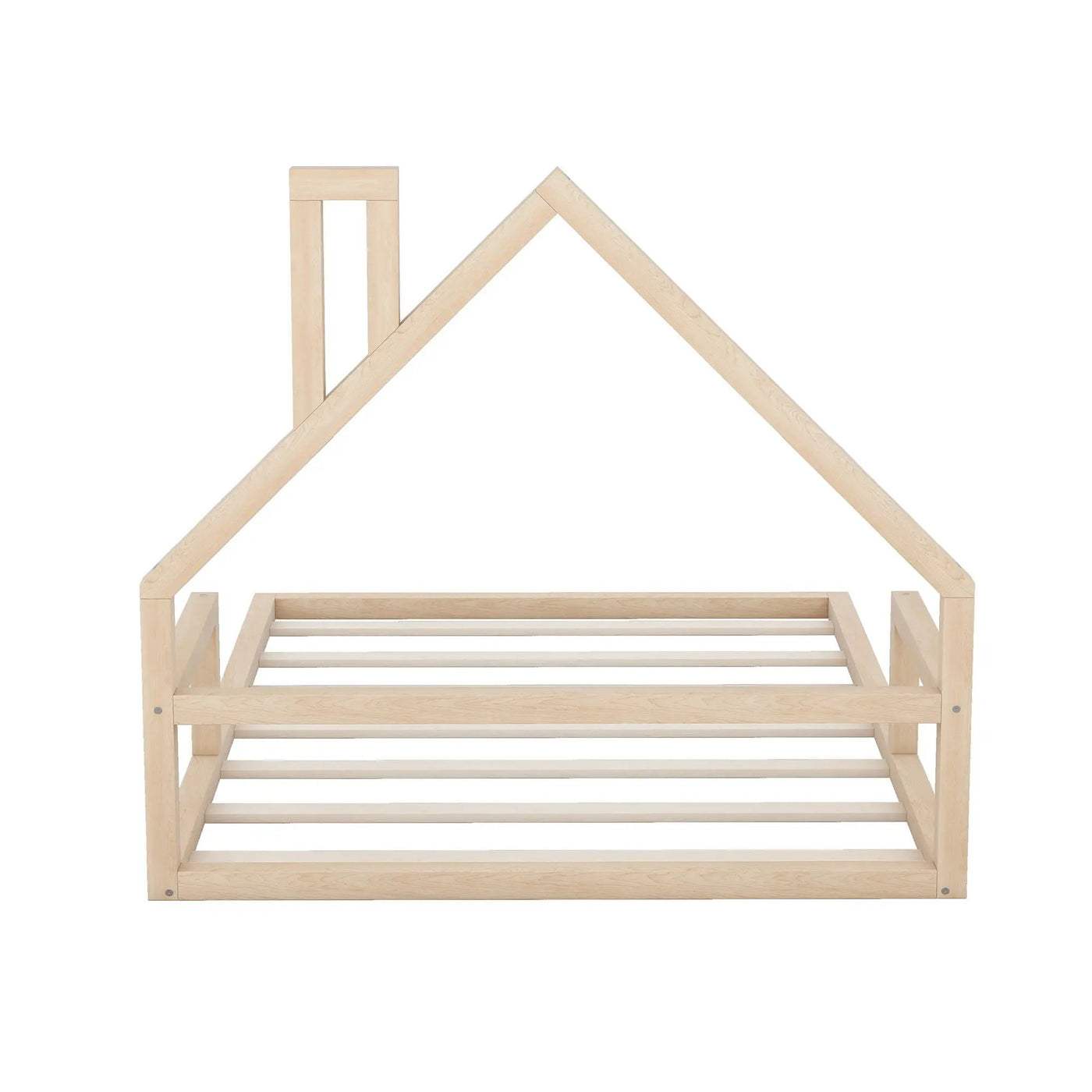 Elegant Floor Bed With House Shaped Headboard by HouseOfZazla