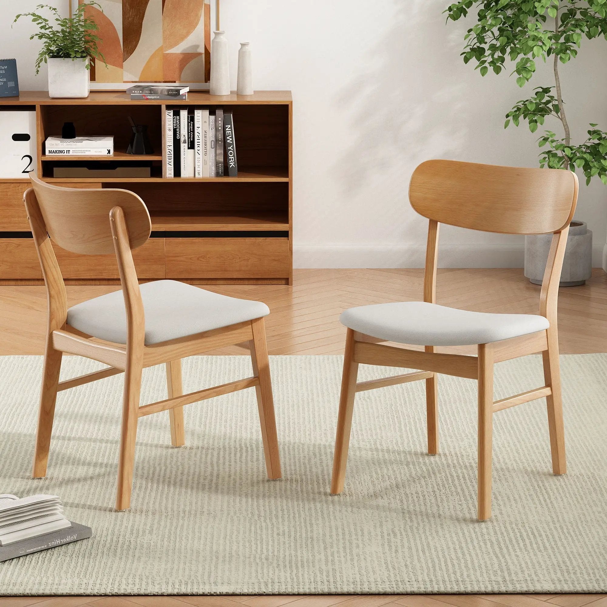Dining Chairs With Cushioned Seat (Set of 2) by HouseOfZazla
