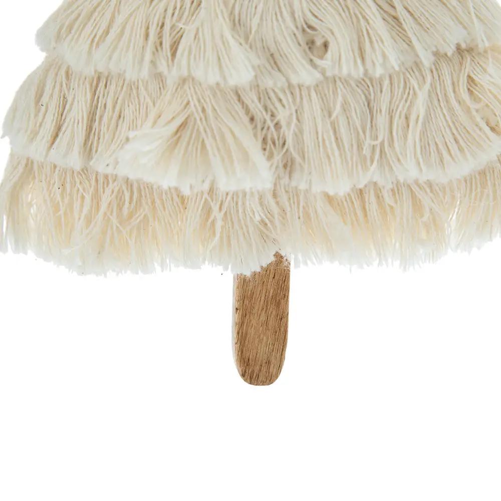 Fringes Embellished Tree Shape Ornament Set of 6 by HouseOfZazla