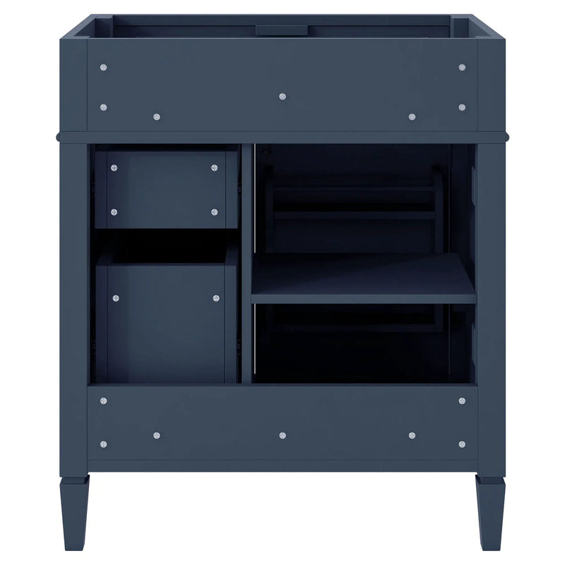 Bathroom Vanity With 2 Drawers And Tip-Out Drawer, Storage Cabinet by HouseOfZazla
