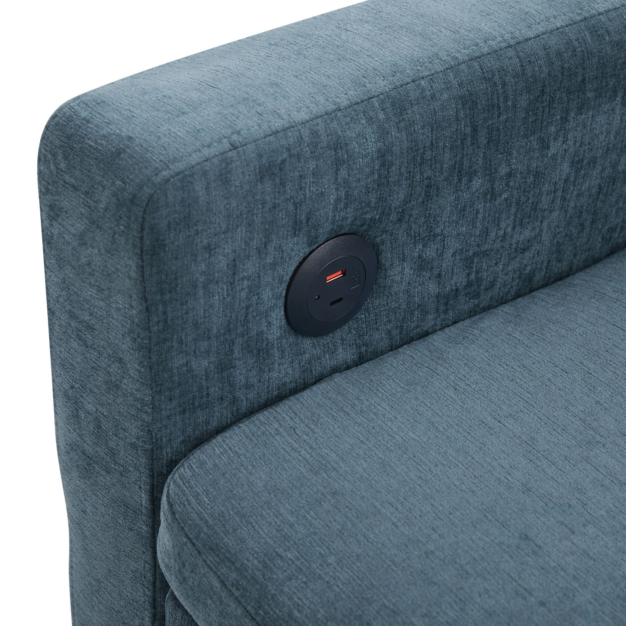 Convertible Sofa Bed Loveseat With Adjustable Backrest And USB Ports by HouseOfZazla