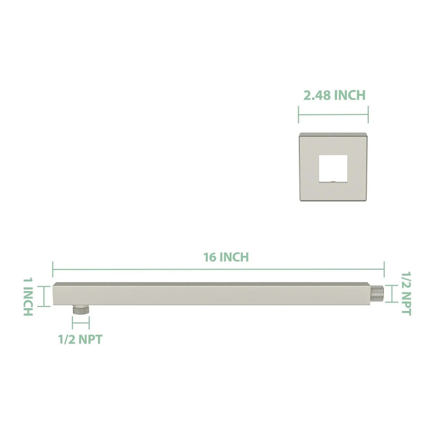 Wall Mounted Shower Arm With Flange by HouseOfZazla