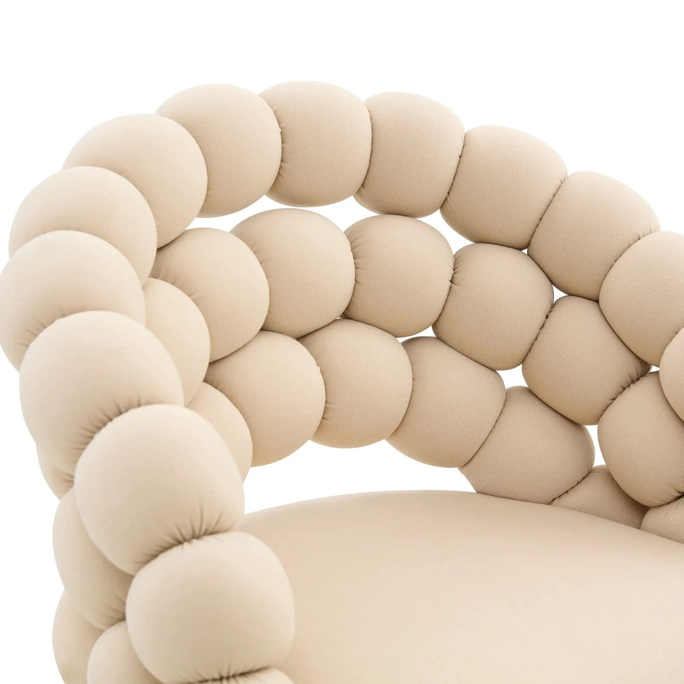 Bubble, Ball Chain Tufted Bar Chairs For Kitchen Island & Home Bar (Set of 2) by HouseOfZazla
