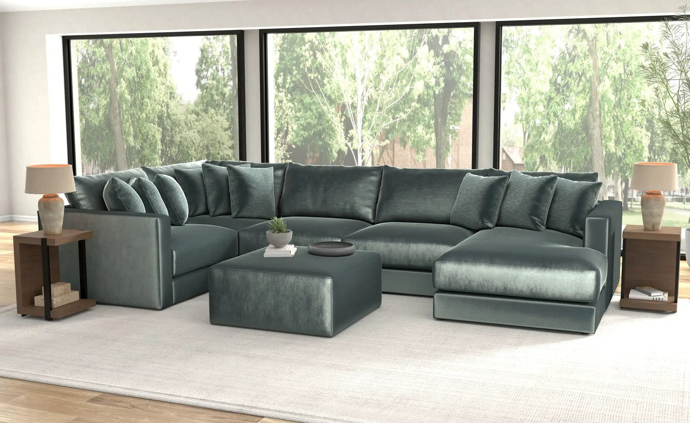 Remington - Modular Sofa And Cocktail Ottoman by Unique Piece Furniture