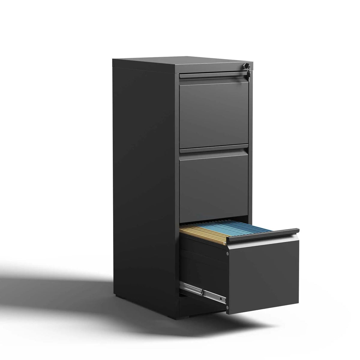 Steel Drawer Vertical File Cabinet With Lock For A4 Legal / Letter Size by HouseOfZazla