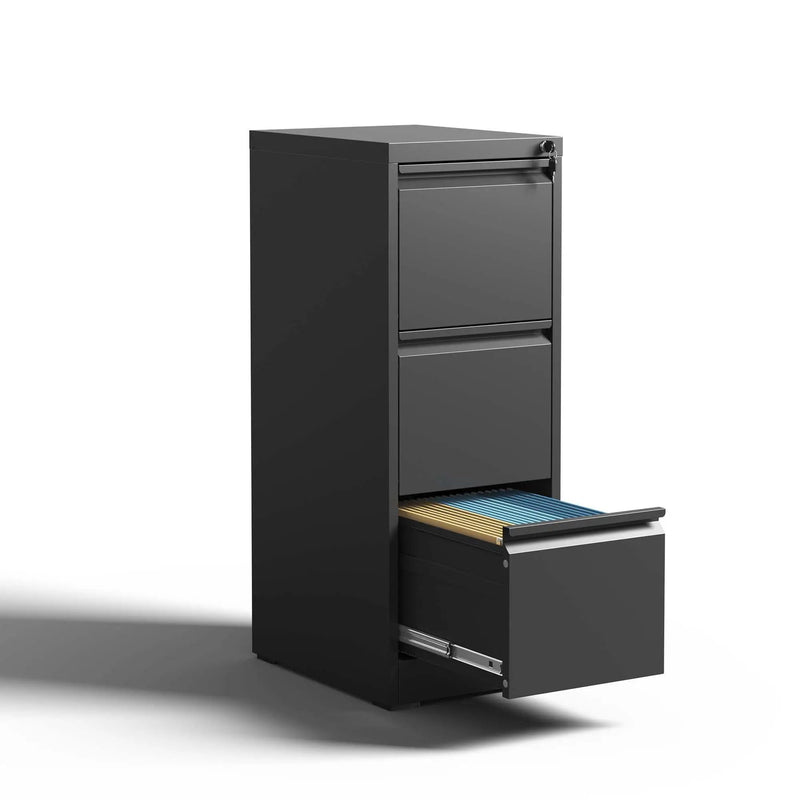 Steel Drawer Vertical File Cabinet With Lock For A4 Legal / Letter Size by Unique Piece Furniture