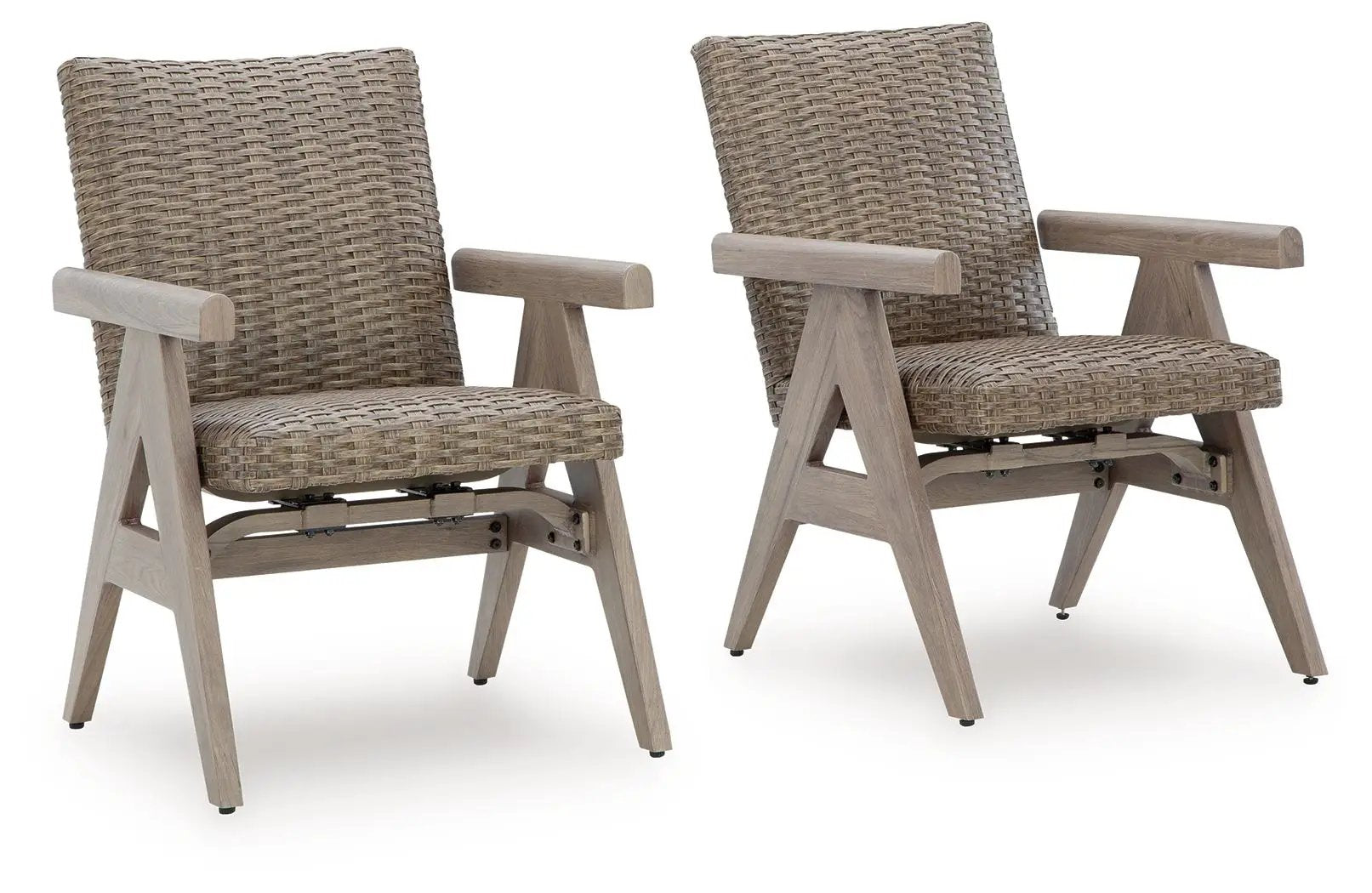 Cliff Trails - Rocking Arm Chair (Set of 2) - Beige by Unique Piece Furniture