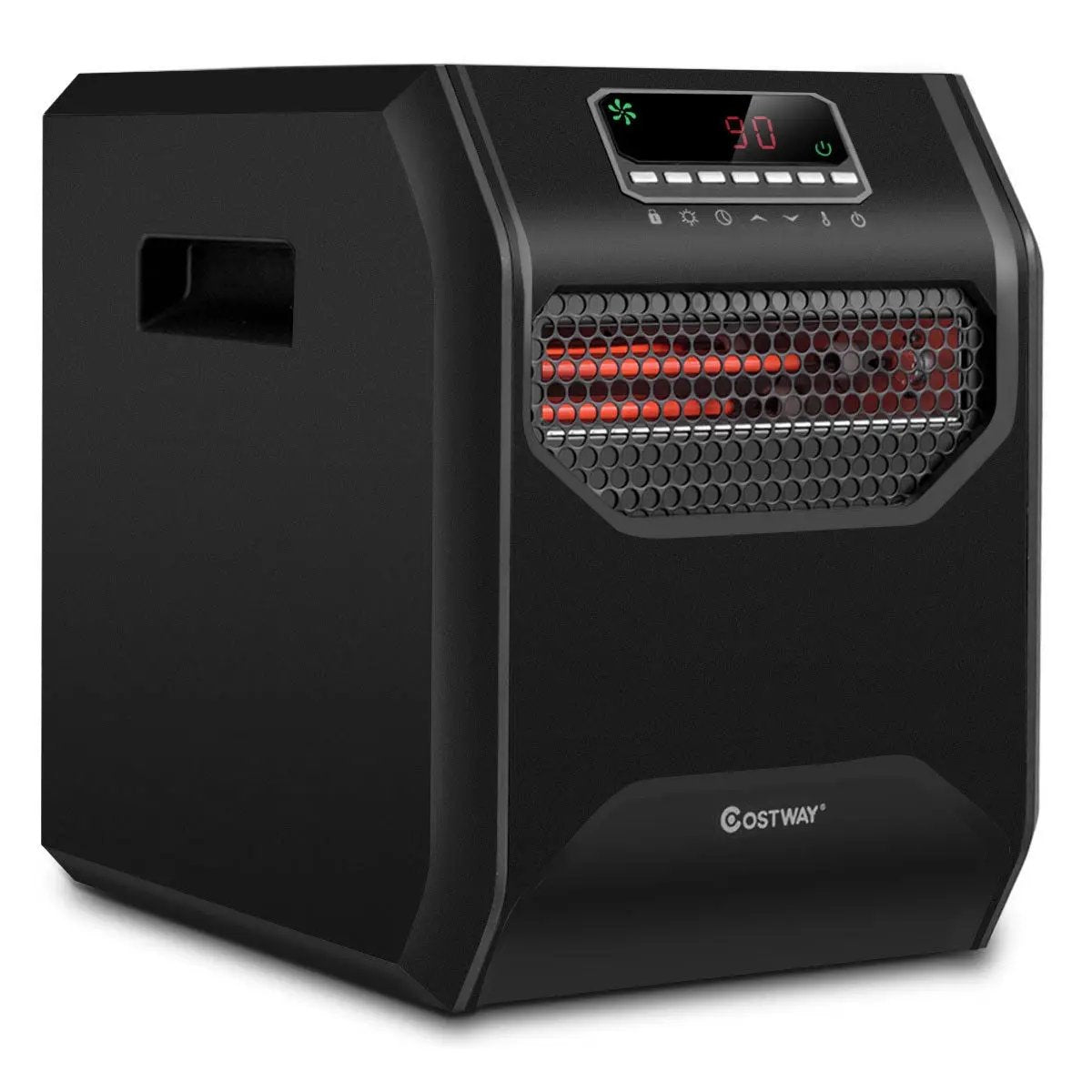 12 H Timer LED Remote Control Portable Electric Space Heater by DirectDeals