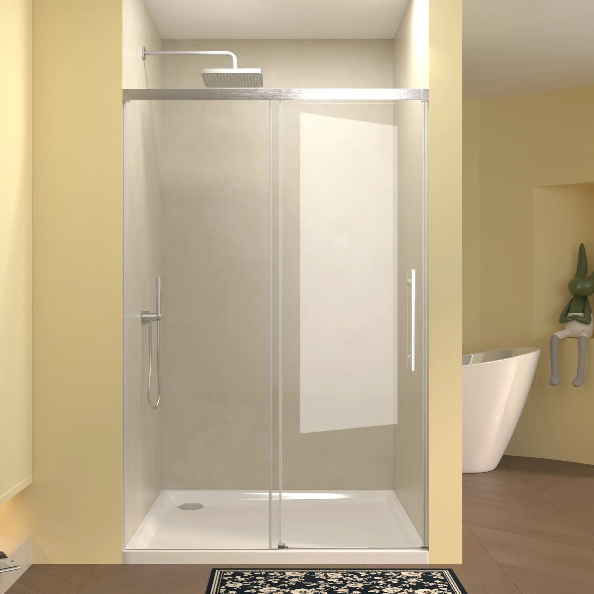 48" Single Sliding Shower Door by HouseOfZazla