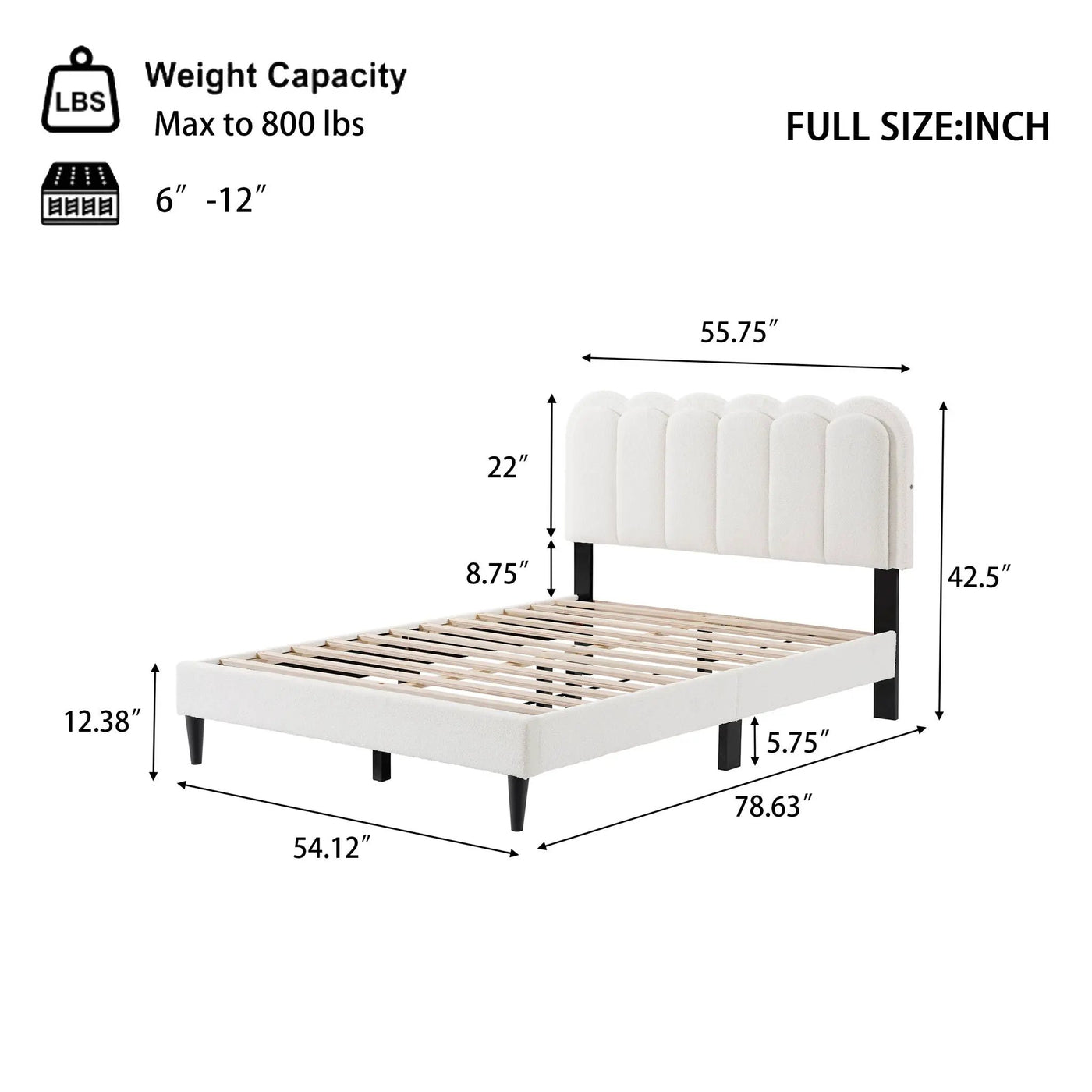 Lambswool Petal Headboard Bed Frame by HouseOfZazla