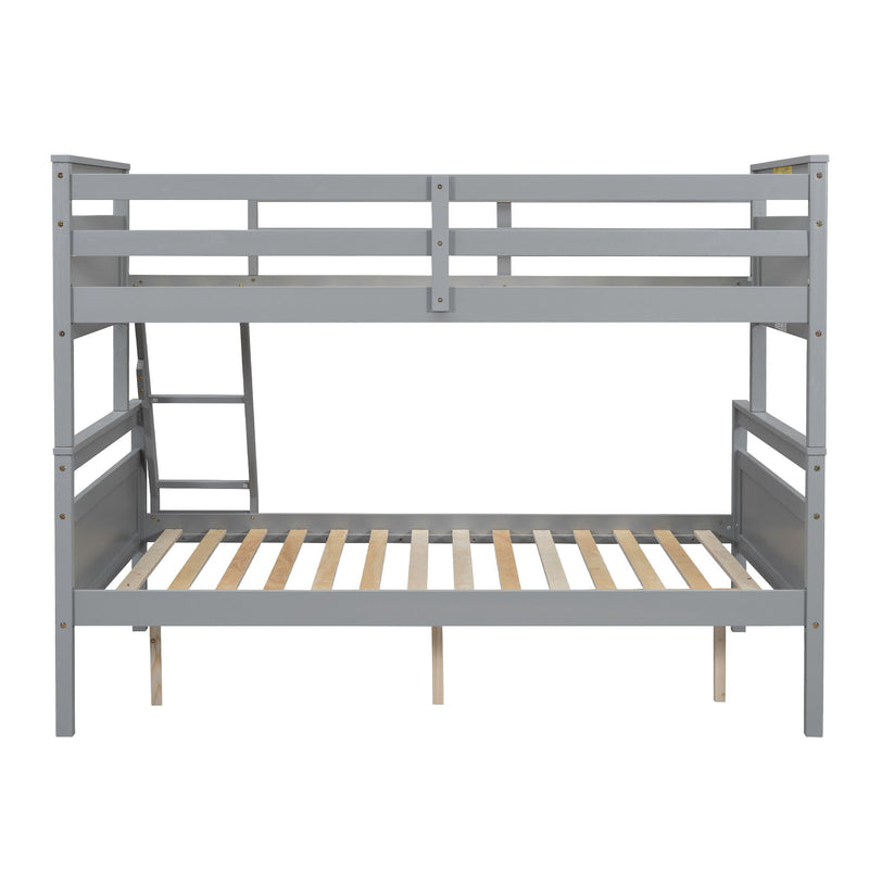 Bunk Bed With Ladder And Safety Guardrail by HouseOfZazla