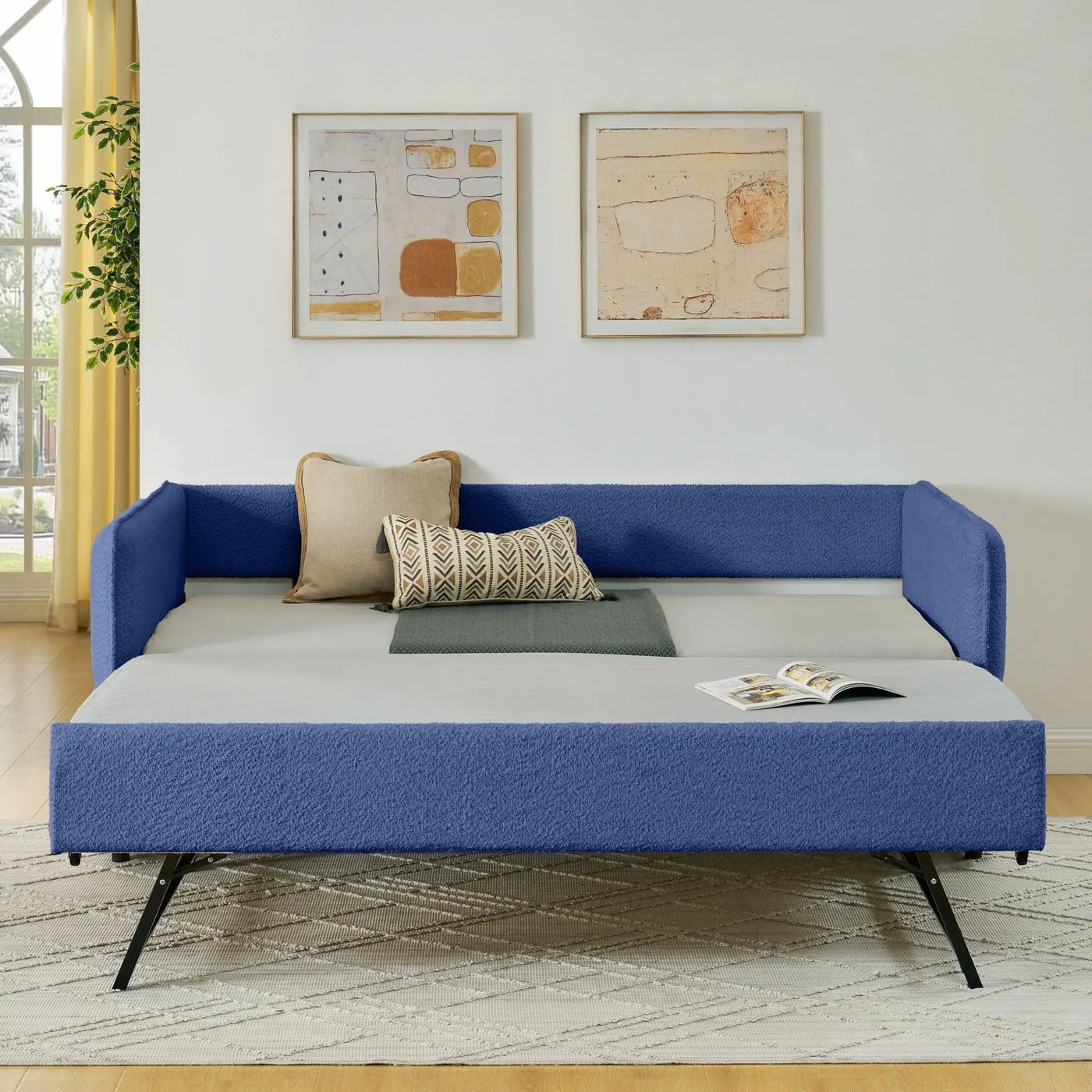Upholstered Daybed With Pop Up Trundle by HouseOfZazla