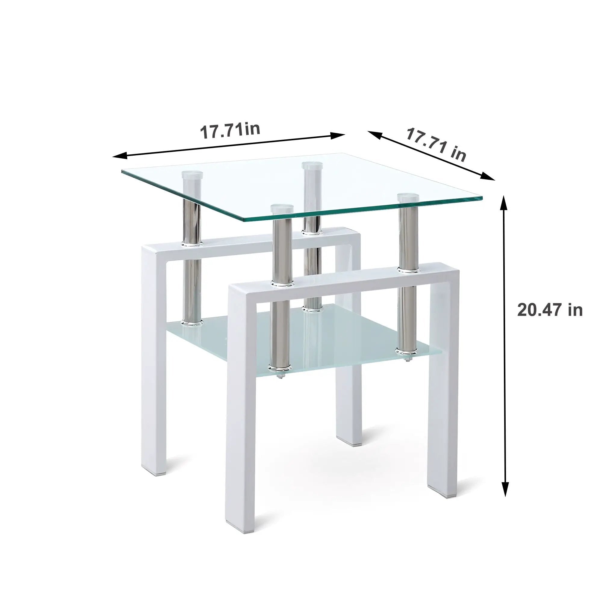 Tempered Glass Table With Storage by HouseOfZazla