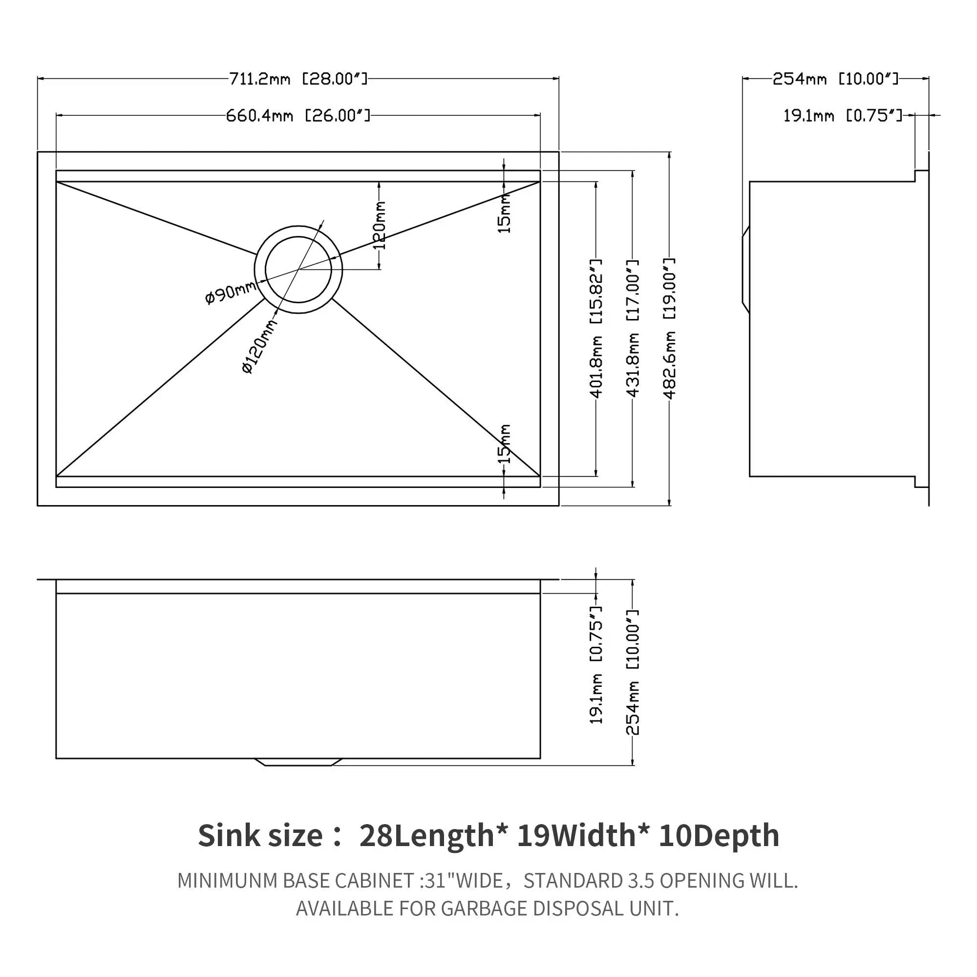 Single Bowl Undermount Workstation Kitchen Sink with Accessories by HouseOfZazla