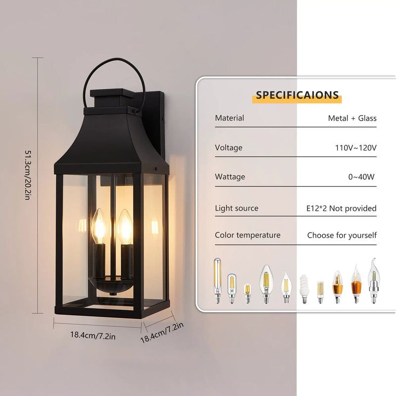 20" Outdoor Wall Light 2-Pack by HouseOfZazla