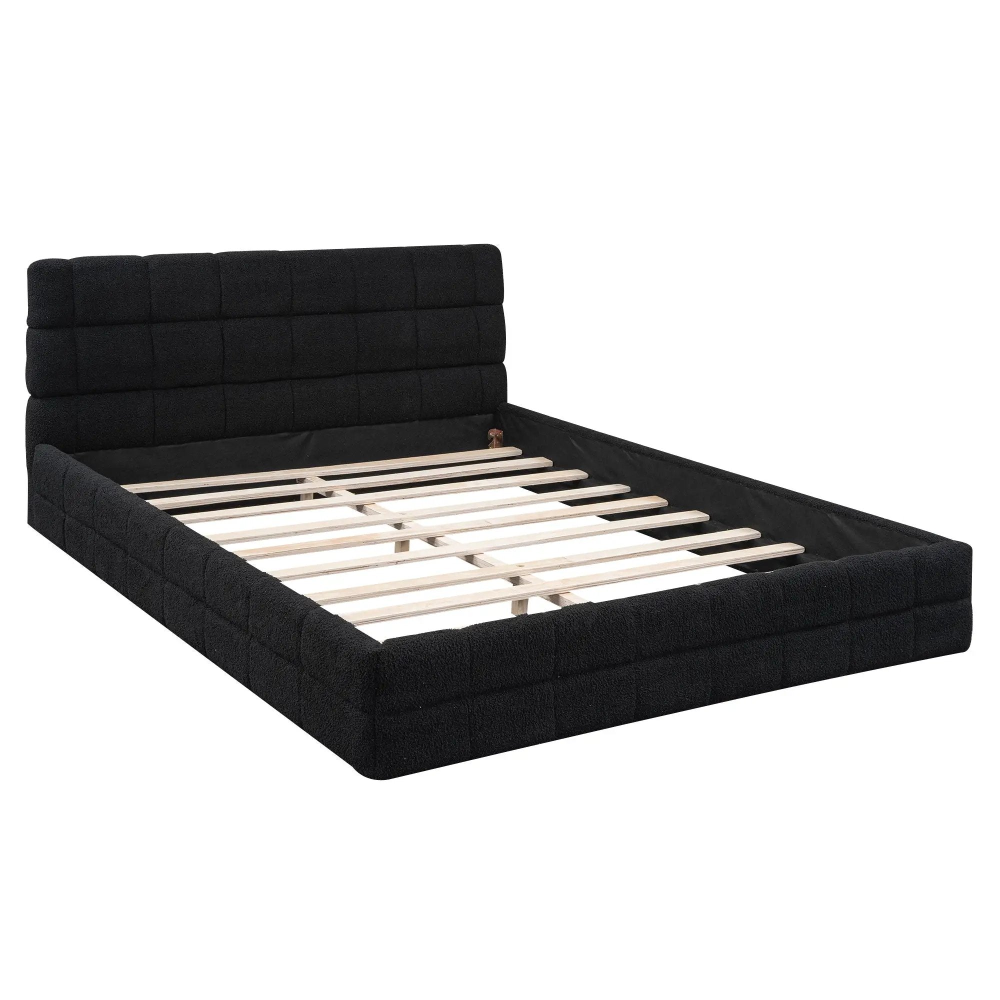 Upholstered Platform Bed With Headboard by Unique Piece Furniture