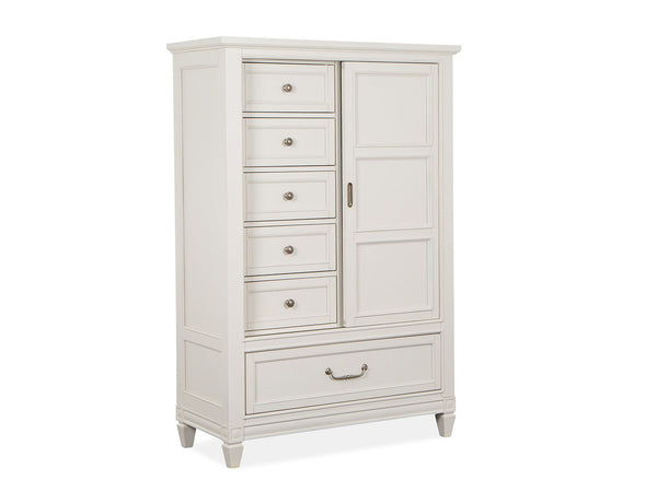 Willowbrook - Door Chest - Egg Shell White With Slight Rub Through