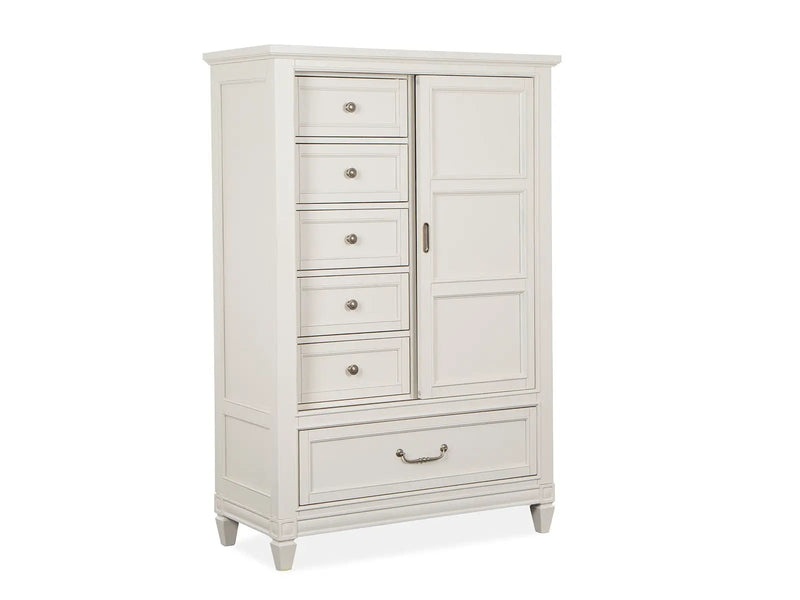 Willowbrook - Door Chest - Egg Shell White With Slight Rub Through by Unique Piece Furniture