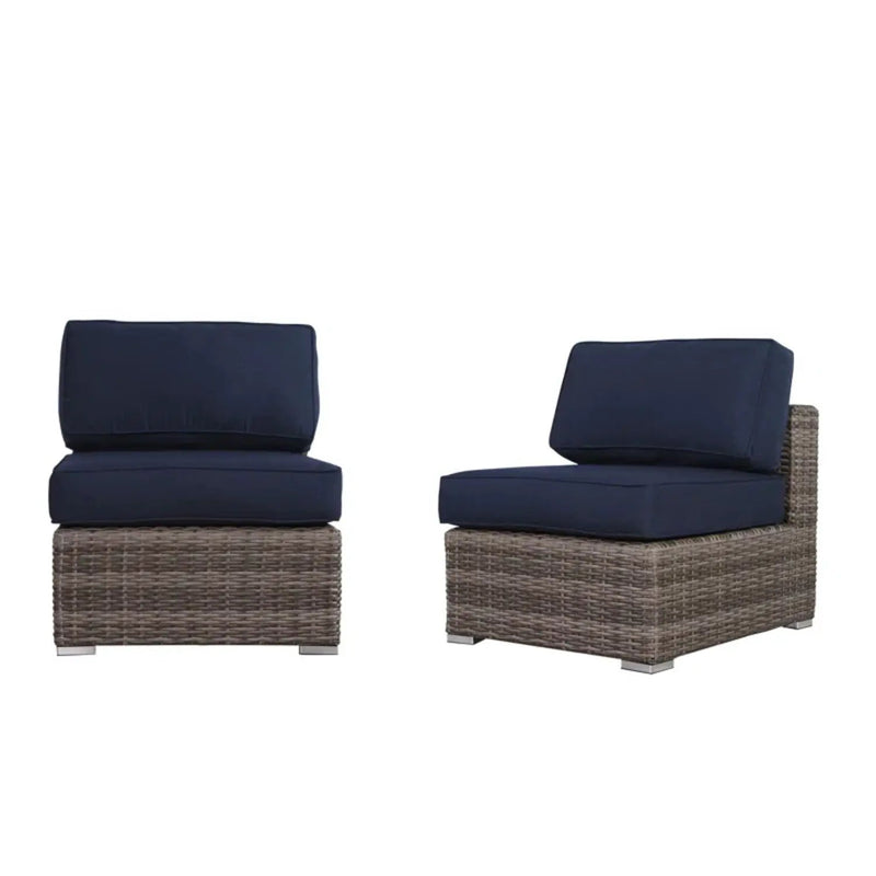 Seating Set With Cushions Handcrafted Wicker Design by Unique Piece Furniture