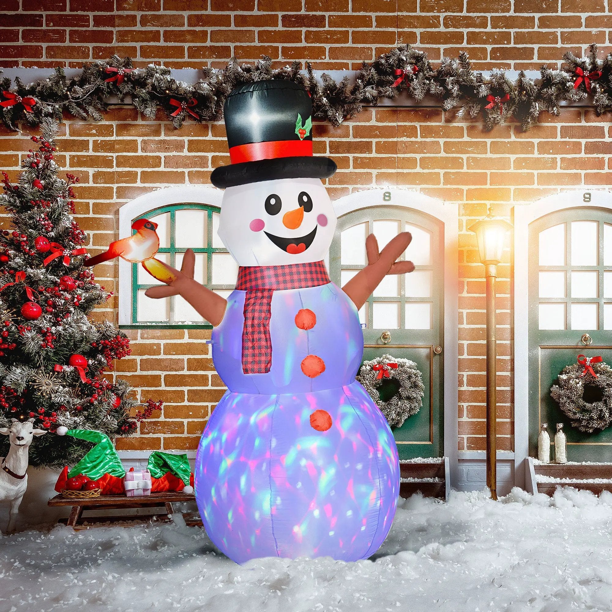 Outsunny 7.9' Christmas Inflatables Snowman by HouseOfZazla