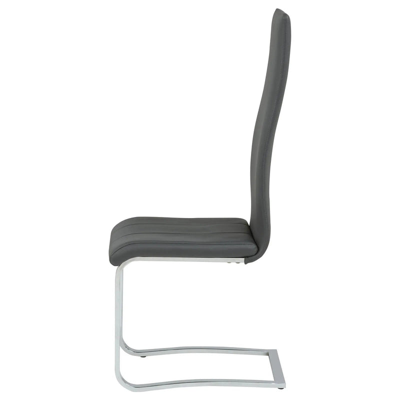 Montclair Upholstered Dining Side Chair Grey (Set of 4) by Unique Piece Furniture