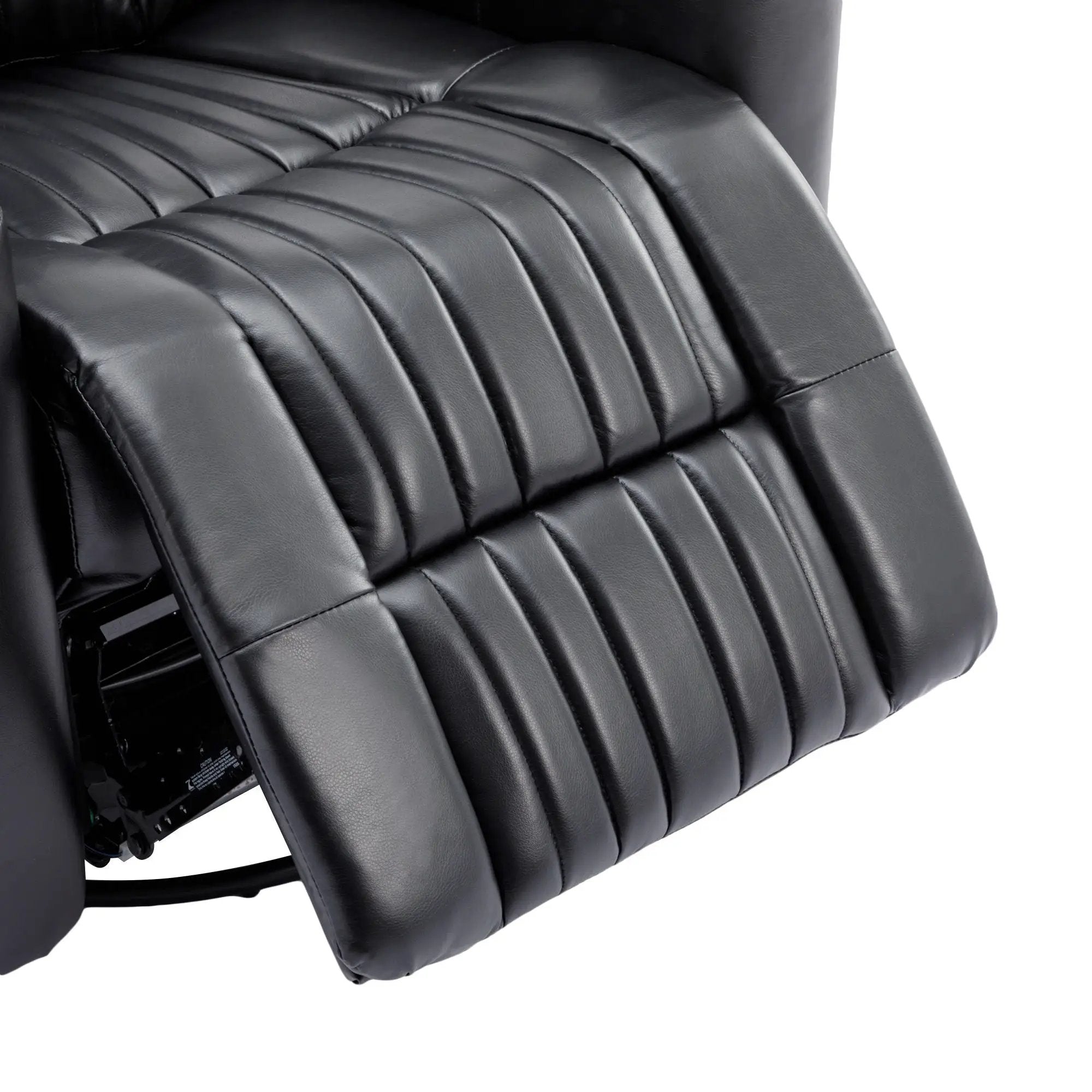270° Power Swivel Recliner Home Theater Chair With Hidden Arm Storage, LED Light, Cup Holder, And Tray Table by HouseOfZazla