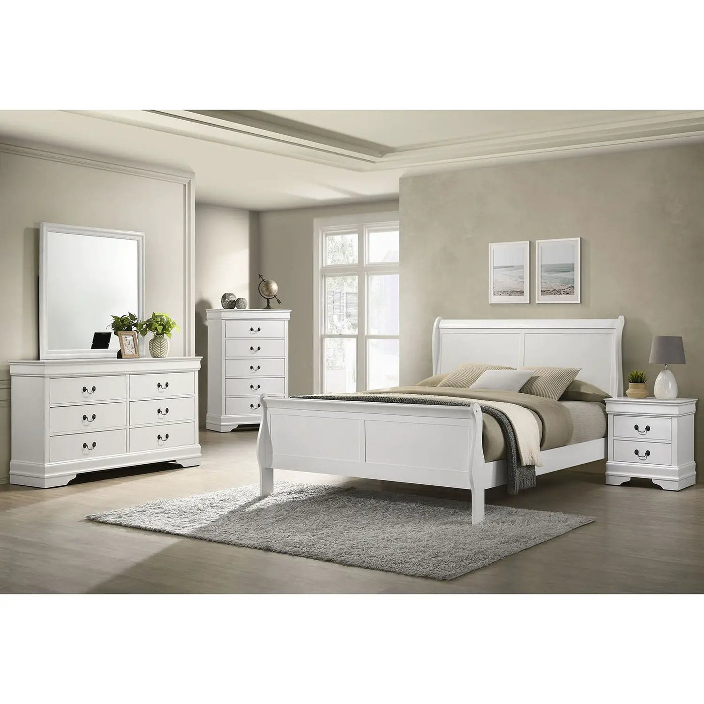 Mckee - Sleigh Panel Bed by HouseOfZazla