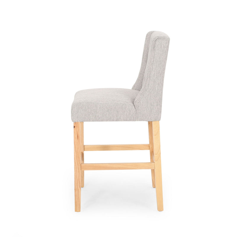 Vienna Contemporary Fabric Tufted & Wingback Counter Stools (Set of 2) by HouseOfZazla