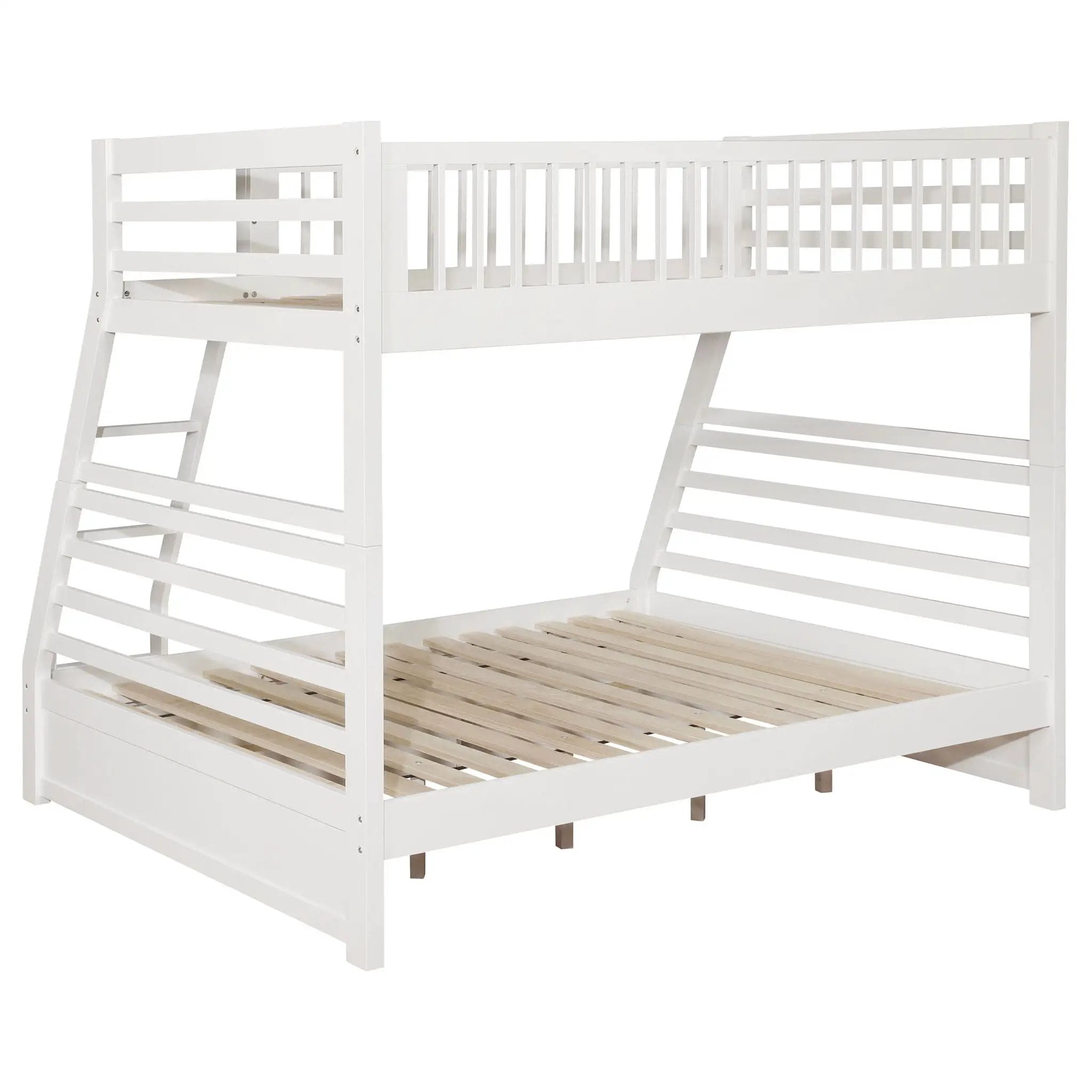 Ashton 2-drawer Wood Twin Over Full Bunk Bed White by Unique Piece Furniture