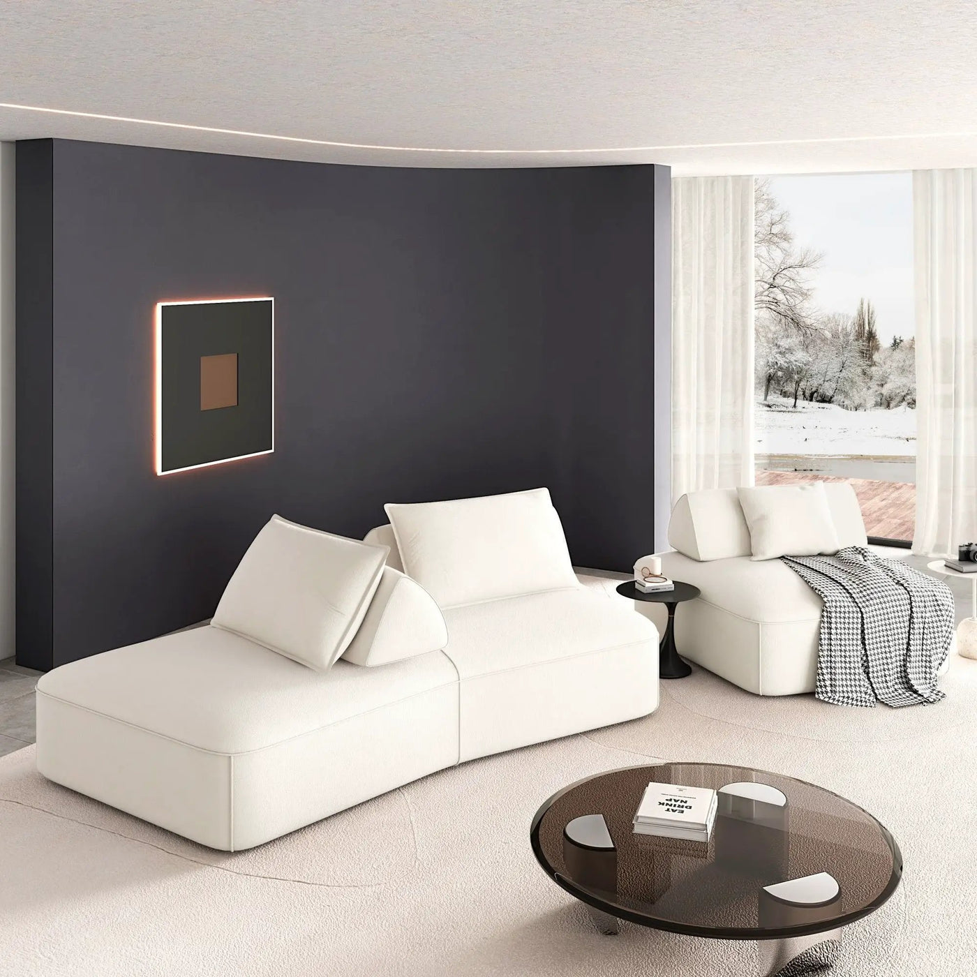 Modern Luxury Oversized Modular Sectional Sofa Set by HouseOfZazla