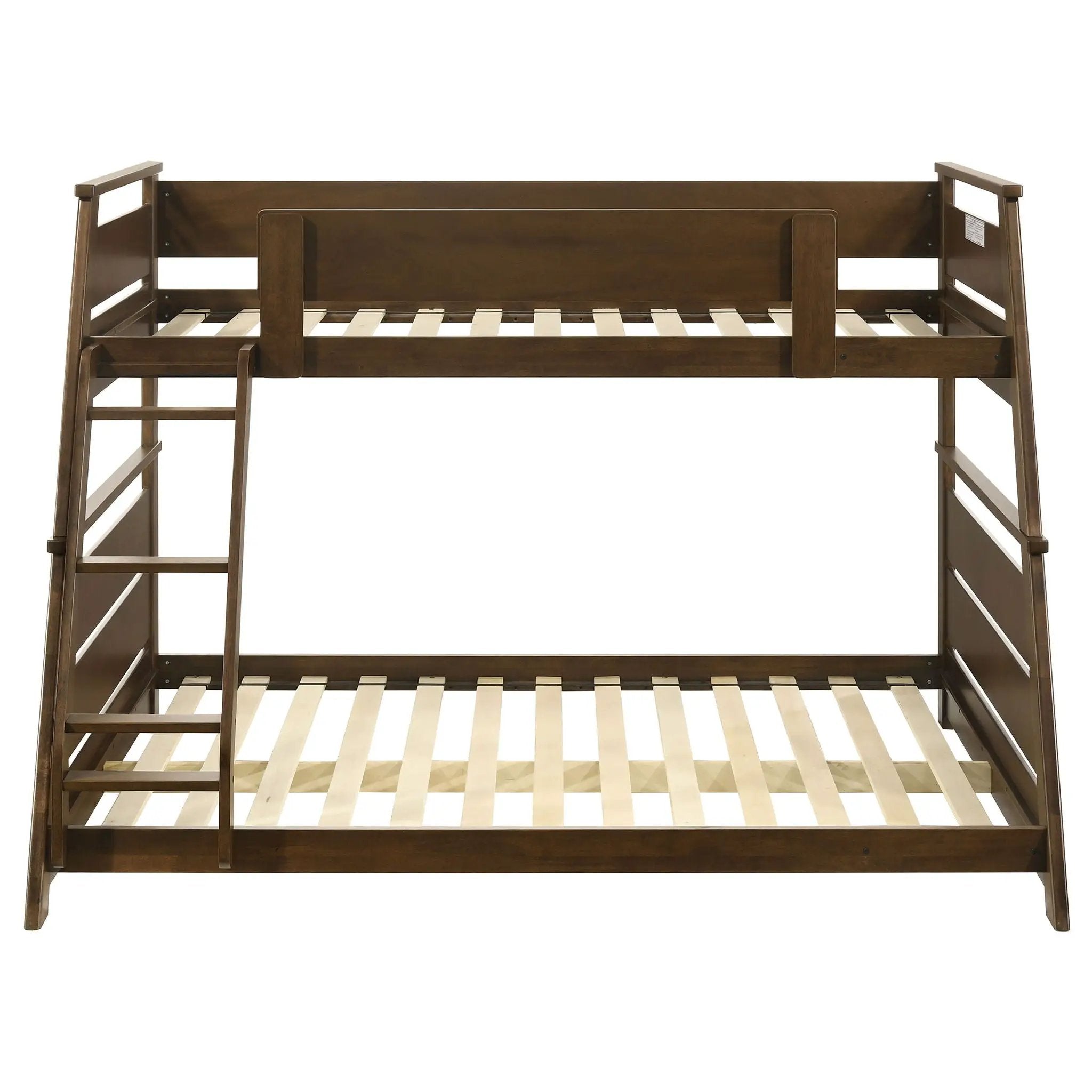 Holden Wood Veneer Twin Over Full Bunk Bed Walnut by Unique Piece Furniture