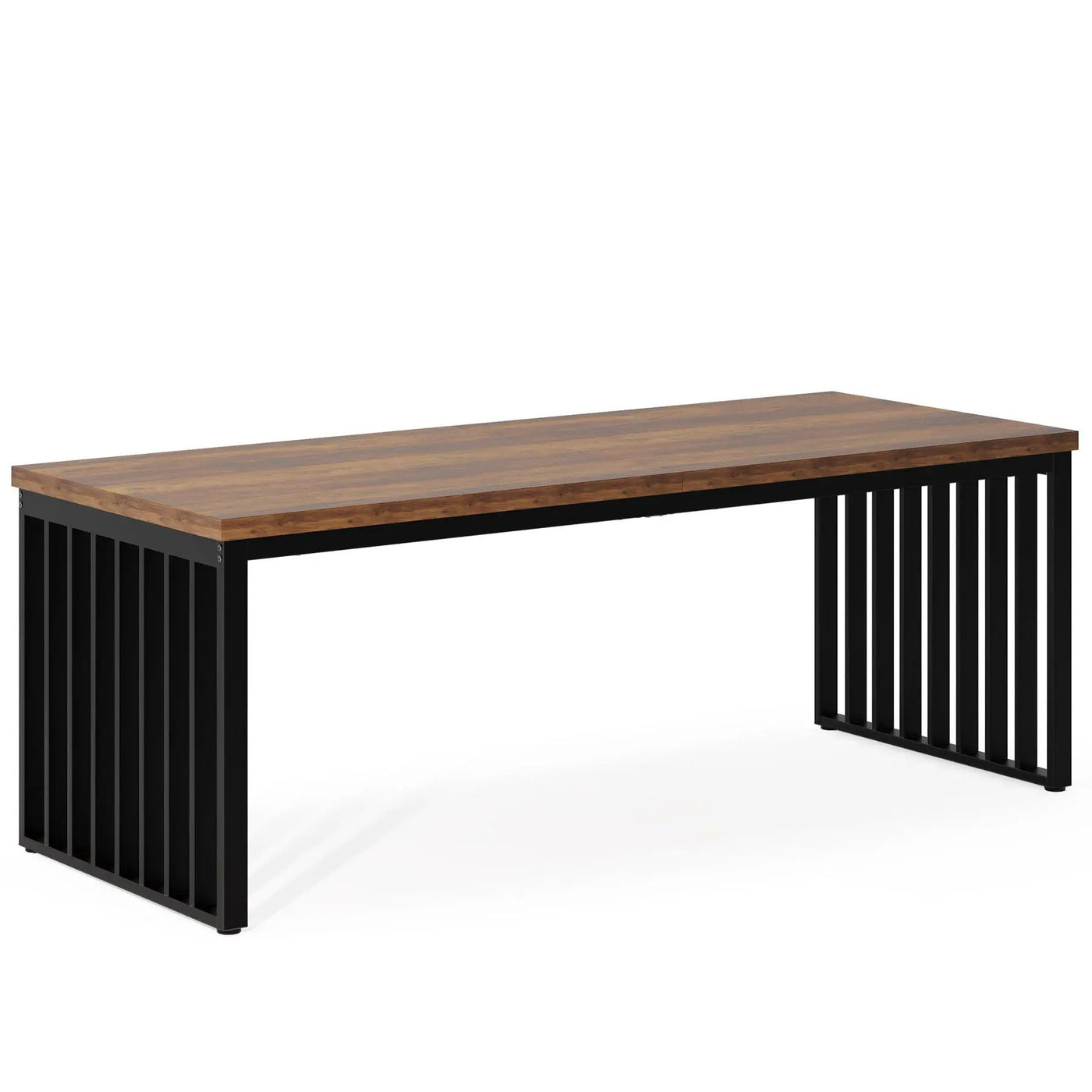 Double Computer Desk For 2 Person, Extra Long Workstation by HouseOfZazla