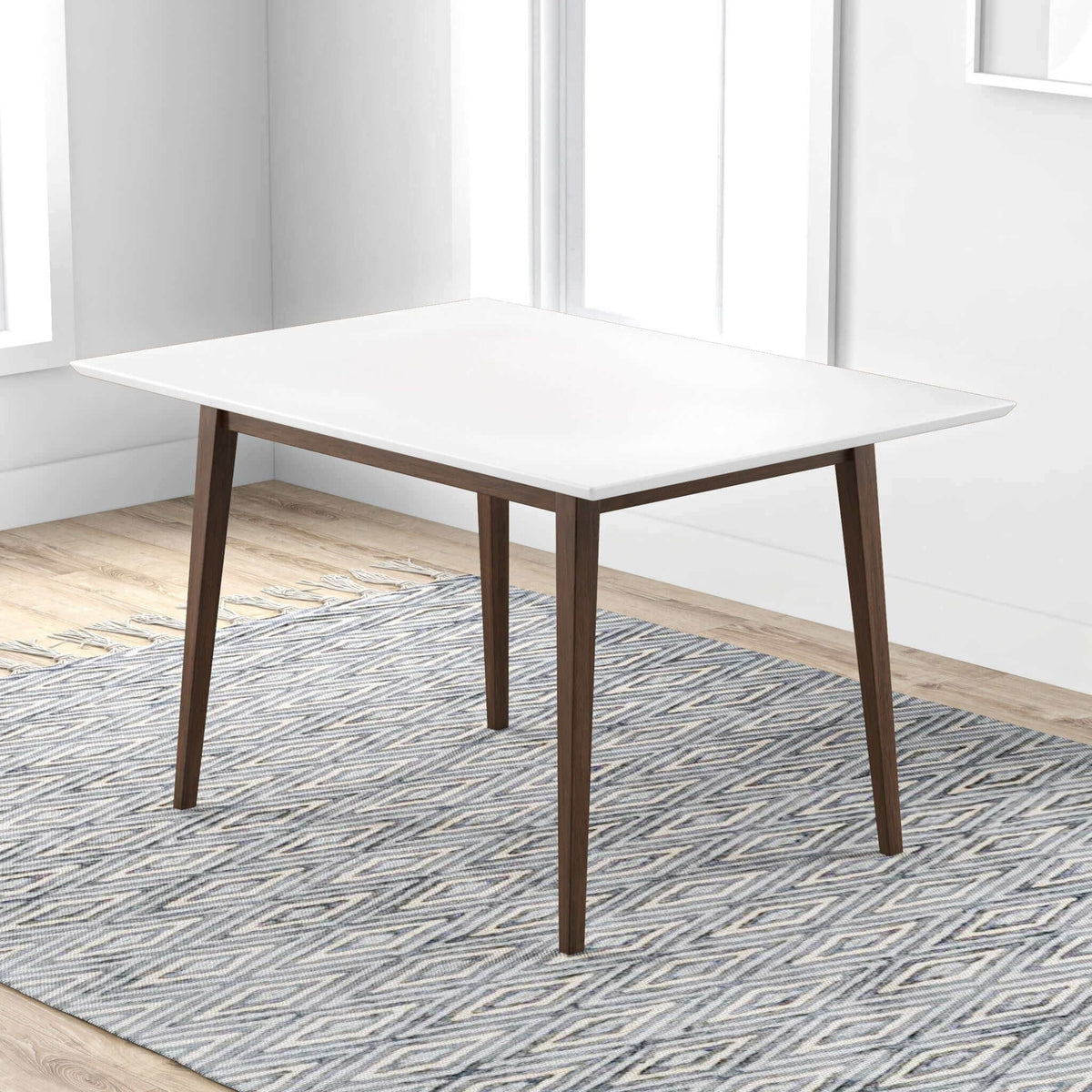 Levi - Modern Style Rectangular Dining Kitchen Table, photo 34 of 35
