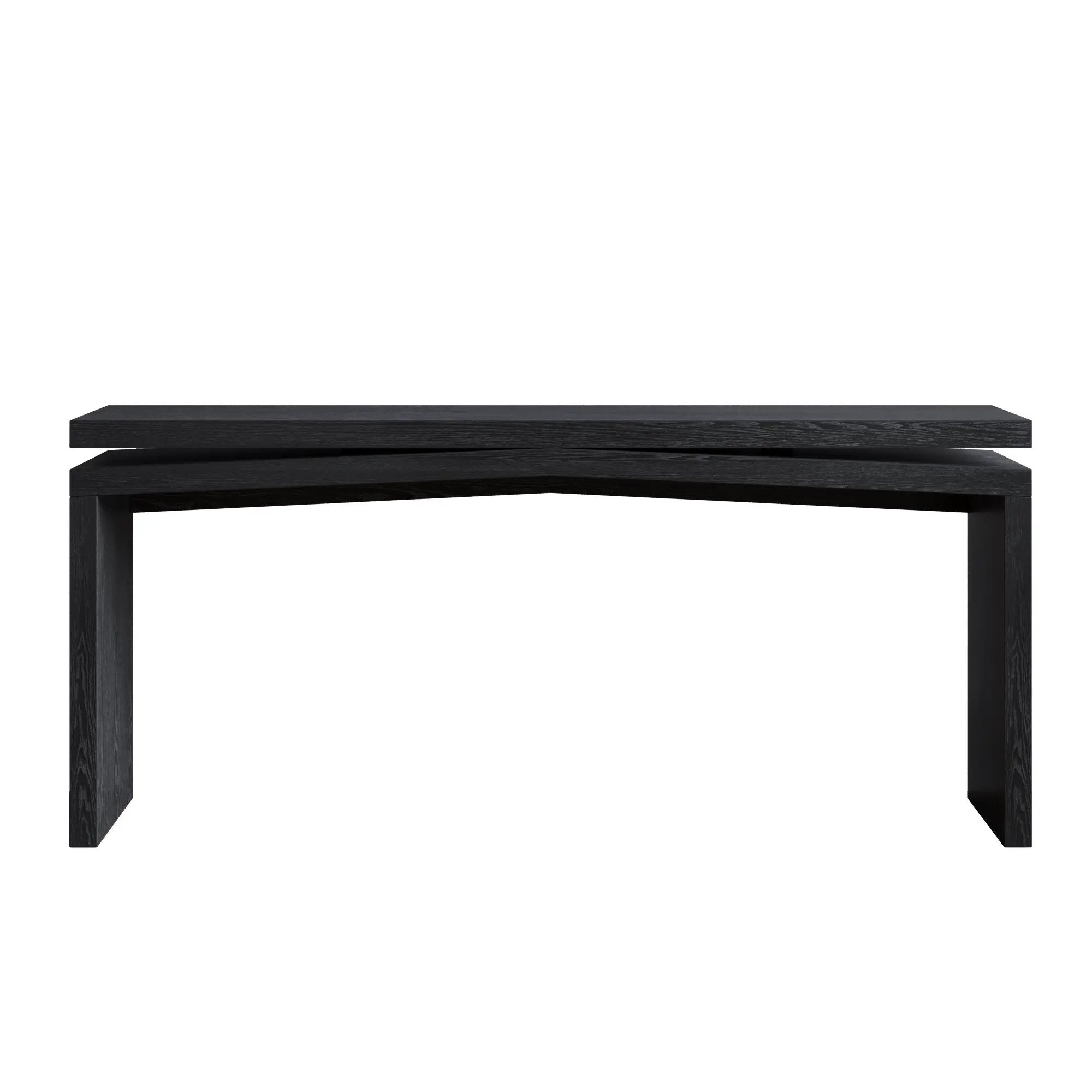 65-Inch Rustic Solid Wood Veneer Console Table by HouseOfZazla